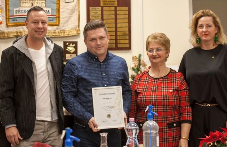 HR-Rent erhält Auszeichnung in Gold vom Lions Club Pécs-Normandia
